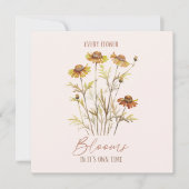 Jede Blume blüht in ihrer eigenen Zeit - rustikale (Vorderseite)