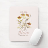 Jede Blume blüht in ihrer eigenen Zeit - rustikale Mousepad (Mit Mouse)