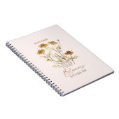 Jede Blume blüht in ihrer eigenen Zeit - rustikale Notizblock (Rechte Seite)