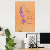 Jede Blume Poster (Heimbüro)