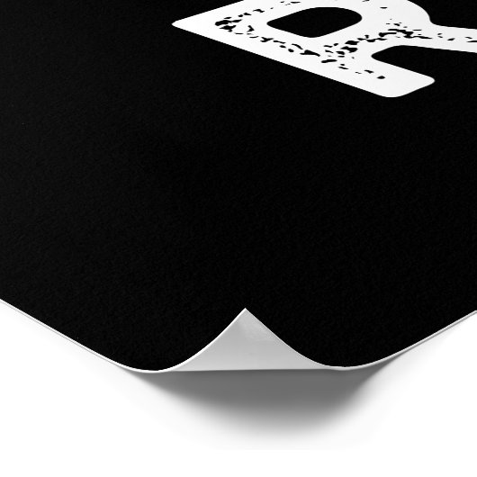 Jede Buzzy Rock Funny Music Biene Pun Dark BG Poster (Ecke)