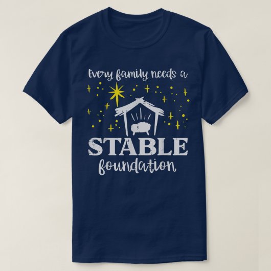 Jede Christliche Familienstiftung Jesus Chr T-Shirt (Design vorne)