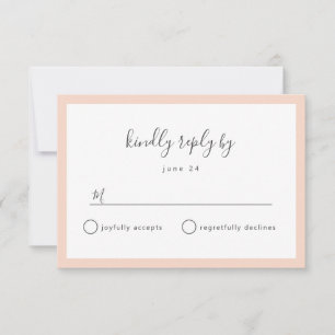 JEDE COLOR Hochzeit RSVP Antwortkarten für Buffet Karte
