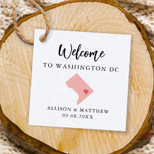 Jede Color Washington DC Wedding Welcome Bag Geschenkanhänger