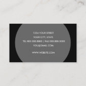 Jede Colour Circle Frame Business Card Visitenkarte (Rückseite)