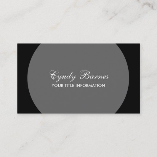 Jede Colour Circle Frame Business Card Visitenkarte (Vorderseite)