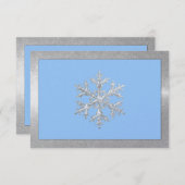 Jede Colour Icy Snowflakes Party Einladung (Vorne/Hinten)