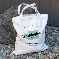 Jede Colour Washington Staat Map Wedding Welcome B