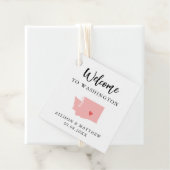Jede Colour Washington Staat Wedding Welcome Bag Geschenkanhänger (Beispiel)
