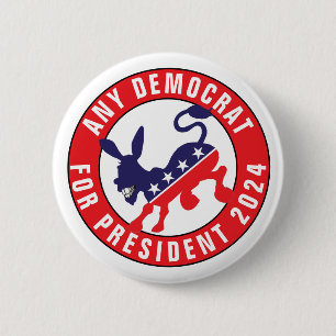 JEDE DEMOKRATIE FÜR PRÄSIDENT 2024 - Funny Politic Button