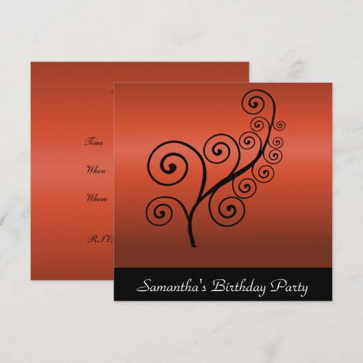 Jede Einladung rot (Vorne/Hinten)