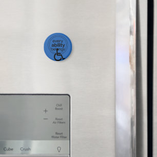 Jede Fähigkeit gehört Inklusiver Minimalismus Magnet