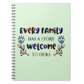 Jede Familie hat eine Geschichte, Willkommen bei u Notizblock (Vorderseite)