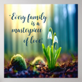 "Jede Familie ist ein Meisterwerk der Liebe", Früh Poster (Vorne)