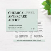 Jede farbchemische Schälkarte nach der Pflege (Schreibtisch)