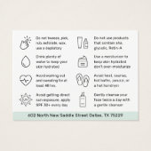 Jede farbchemische Schälkarte nach der Pflege (Rückseite)