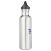 Jede Farbe - 2-Buchstaben-Monogramm-Wasserflasche Edelstahlflasche (Links)