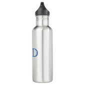 Jede Farbe - 2-Buchstaben-Monogramm-Wasserflasche Edelstahlflasche (Rechts)