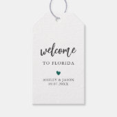 Jede Farbe Begrüßungstafel, Begrüßungstasche Geschenkanhänger (Vorderseite)