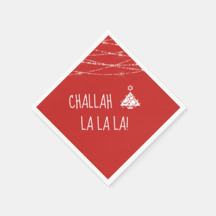 Jede Farbe Chrismukka Tree Niedlich Challah La La  Serviette