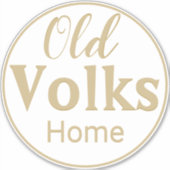 JEDE FARBE COMBO Old volks Zuhause Aufkleber (Vorderseite)