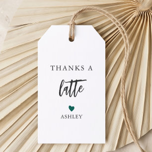 Jede Farbe Danke sehr Tags, Kaffee Danke schön Geschenkanhänger
