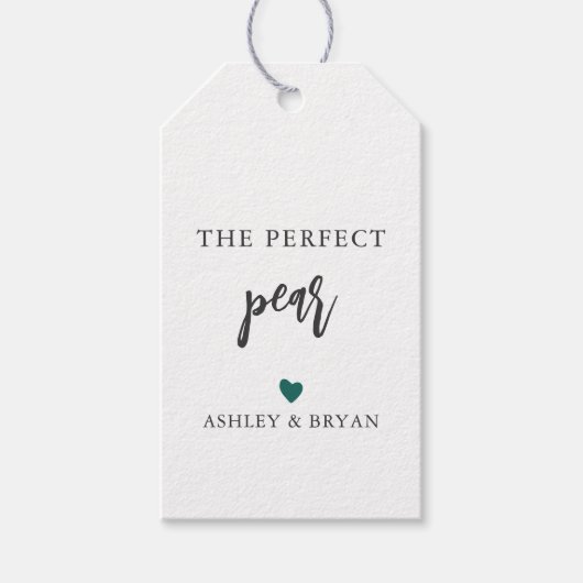 Jede Farbe die perfekte Birne-Markierung, die haus Geschenkanhänger (Vorderseite)