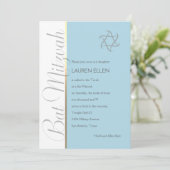 Jede Farbe Einladung Bat Mitzvah (Stehend Vorderseite)