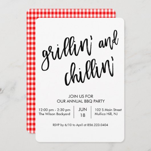 JEDE FARBE - Einladung von Grillin und Chillin zur (Vorne/Hinten)