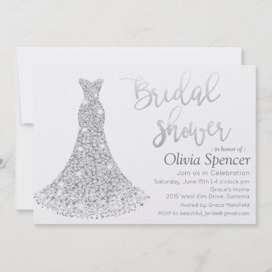 JEDE FARBE - Einladung zur Diamond Bridal Dusche (Vorderseite)