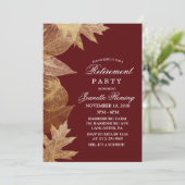 JEDE FARBE - Herbstlaub Einladung zur Einberufung (Stehend Vorderseite)