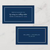 JEDE FARBE Hochzeit RSVP Online-Karte Begleitkarte (Vorne/Hinten)