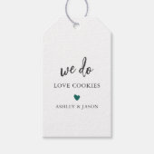 Jede Farbe Hochzeitskeks Gefallen, wir machen Lieb Geschenkanhänger (Vorderseite)