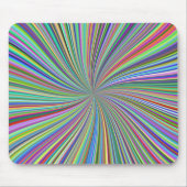 Jede Farbe im Crayon Box Spiral Swirl Optisch Mousepad (Vorne)