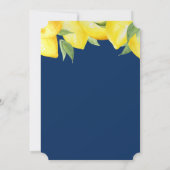 JEDE FARBE - Junge Lemon Kinderdusche Einladung (Rückseite)