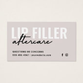 Jede Farbe Lip Filler-Instruktion nach der Pflege  (Vorderseite)