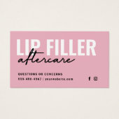 Jede Farbe Lip Filler-Instruktion nach der Pflege  (Vorderseite)