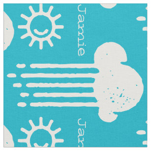 Jede Farbe meines Sonnenscheins Regen Cloud Person Stoff