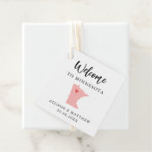 Jede Farbe Minnesota Hochzeitungs-Begrüßungstasche Geschenkanhänger (Beispiel)