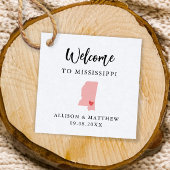 Jede Farbe Mississippi Hochzeitungs-Begrüßungstasc Geschenkanhänger
