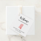 Jede Farbe Mississippi Hochzeitungs-Begrüßungstasc Geschenkanhänger (Beispiel)