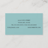 Jede Farbe mit der Gold Lilie Business Card Visitenkarte (Rückseite)