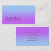 Jede Farbe mit einer blauen Visitenkarte (Vorne/Hinten)