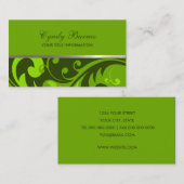 Jede Farbe mit einer grünen Damaskus-Visitenkarte Visitenkarte (Vorne/Hinten)