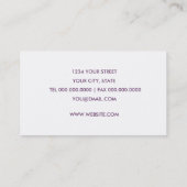 Jede Farbe mit farbiger Damaskus-Visitenkarte Visitenkarte (Rückseite)