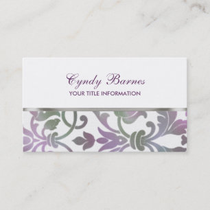 Jede Farbe mit farbiger Damaskus-Visitenkarte Visitenkarte