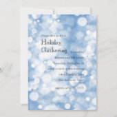Jede Farbe mit Funkelnd Bokeh-Lichterpartei Einladung (Vorderseite)