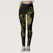 Jede Farbe mit Gold Chrysanthemum Leggings (Vorderseite)