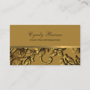 Jede Farbe mit Gold Damask Business Card Visitenkarte