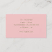 Jede Farbe mit Gold Damask Business Card Visitenkarte (Rückseite)